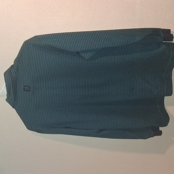 FootJoy Men’s Striped Performance Golf‎ Polo Long Sleeve 1/4 Zip S - Picture 5 of 6